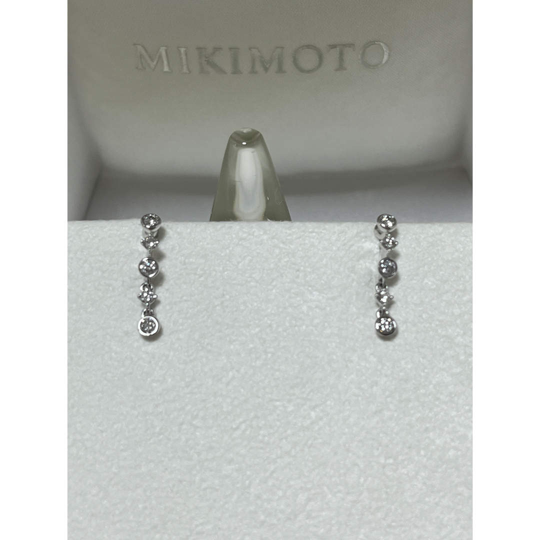 MIKIMOTO(ミキモト)のミキモト　ディナーリングコレクション　ダイヤモンドピアス　K18  美品 レディースのアクセサリー(ピアス)の商品写真