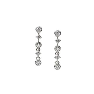 ミキモト(MIKIMOTO)のミキモト　ディナーリングコレクション　ダイヤモンドピアス　K18  美品(ピアス)