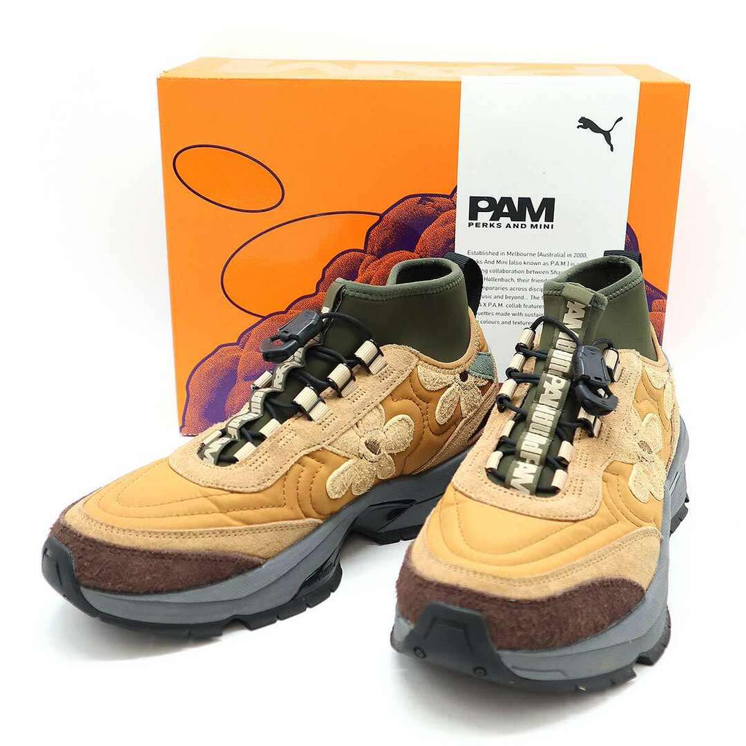 PUMA(プーマ)のPUMA x PERKS AND MINI プーマ×パークスアンドミニ NANO PAM トレッキングスニーカー 387037-01 ブラウン 27.5cm メンズの靴/シューズ(スニーカー)の商品写真