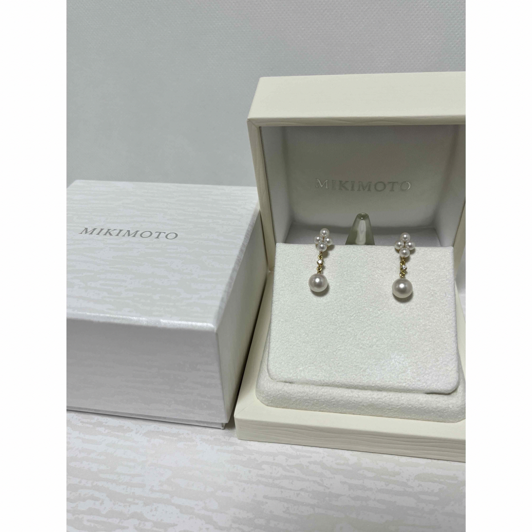 MIKIMOTO(ミキモト)の定番！　ミキモト　YGK18  デザインパールイヤリング　付属品付き美品 レディースのアクセサリー(イヤリング)の商品写真