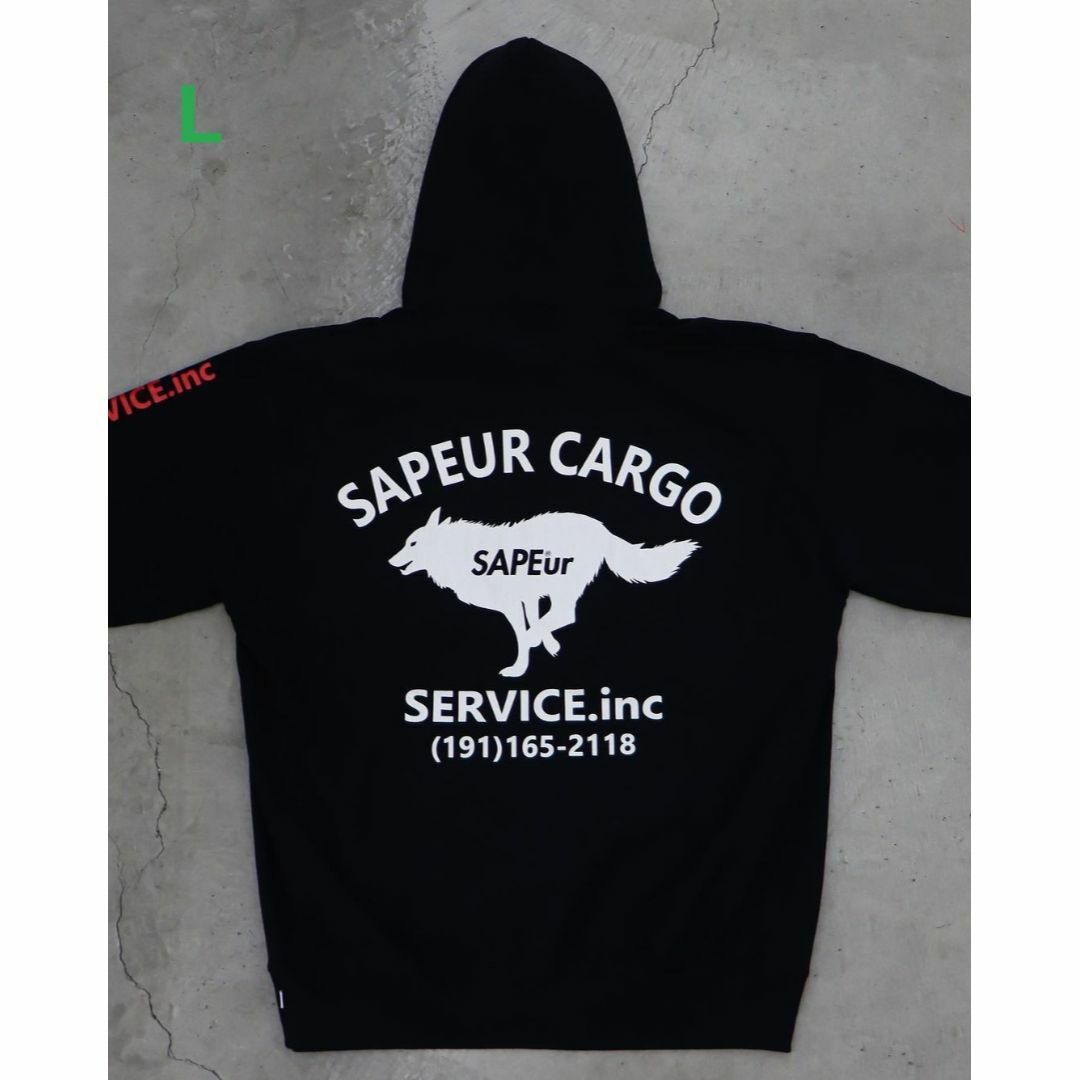 SAPEur® SCS北海道・横浜限定 HOODIE ブラック L パーカー メンズのトップス(パーカー)の商品写真