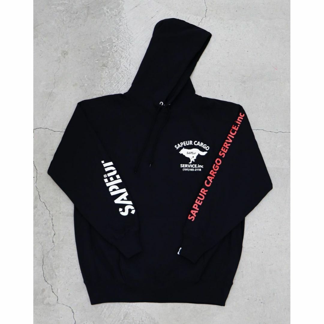 SAPEur® SCS北海道・横浜限定 HOODIE ブラック L パーカー メンズのトップス(パーカー)の商品写真