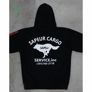 SAPEur® SCS北海道・横浜限定 HOODIE ブラック L パーカー(パーカー)