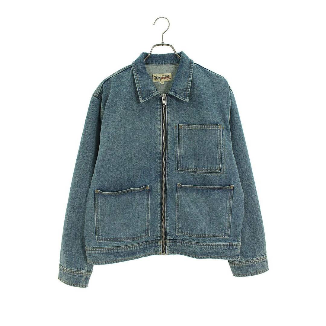 STUSSY(ステューシー)のステューシー  24SS  ZIP WORK JACKET DENIM ジップワークデニムジャケット メンズ M メンズのジャケット/アウター(Gジャン/デニムジャケット)の商品写真