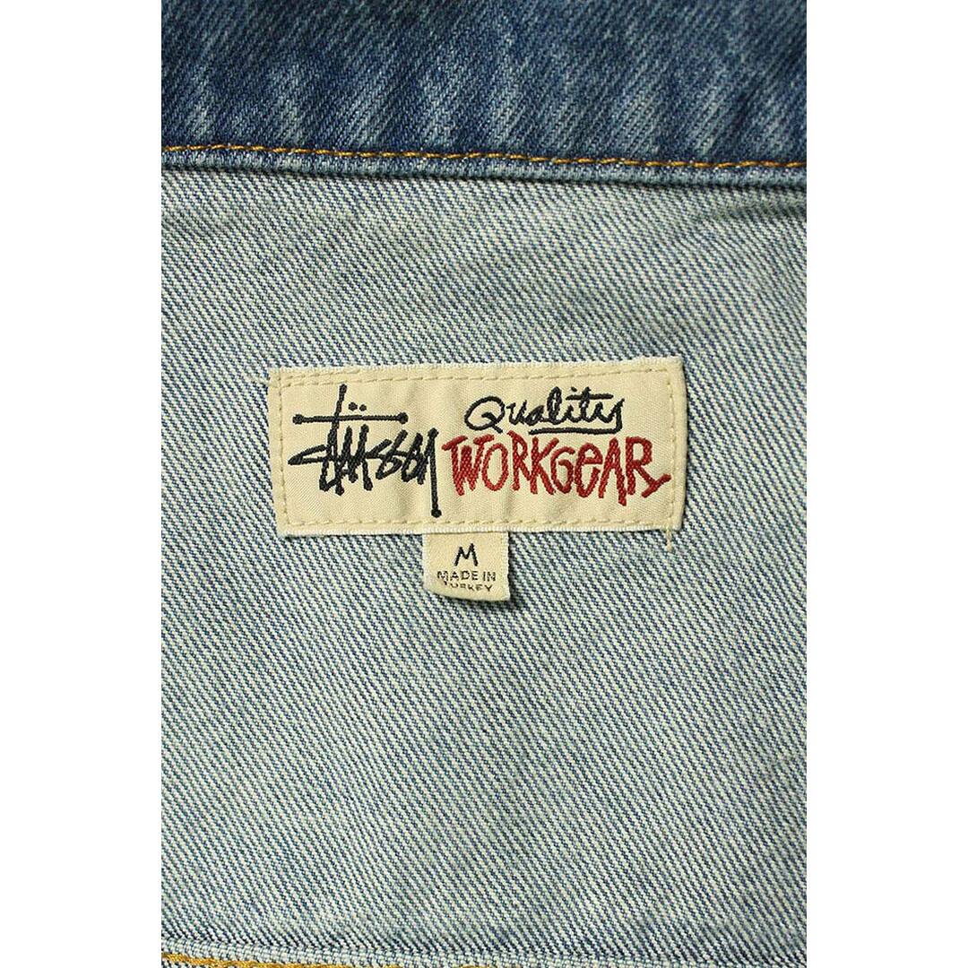 STUSSY(ステューシー)のステューシー  24SS  ZIP WORK JACKET DENIM ジップワークデニムジャケット メンズ M メンズのジャケット/アウター(Gジャン/デニムジャケット)の商品写真