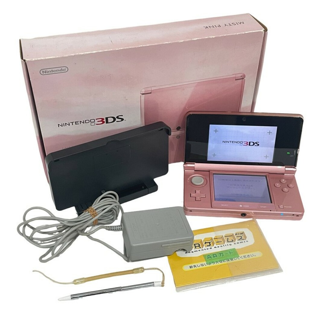 任天堂(ニンテンドウ)の任天堂 ニンテンドー 3DS 本体 CTR-001 ピンク 動作品【中古】12403K370 エンタメ/ホビーのゲームソフト/ゲーム機本体(家庭用ゲーム機本体)の商品写真