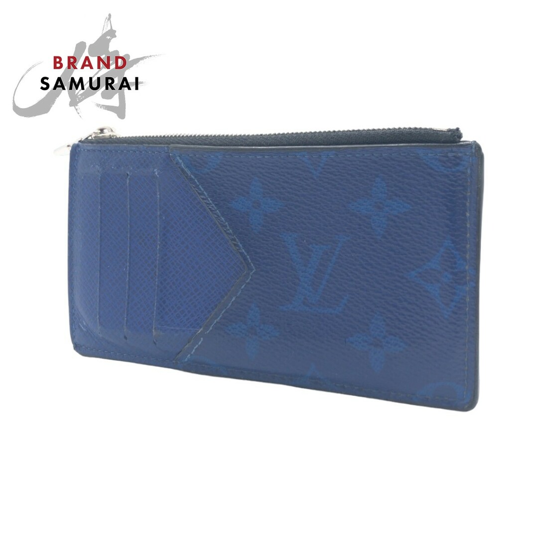 LOUIS VUITTON(ルイヴィトン)のLOUIS VUITTON ルイヴィトン タイガラマ コバルト コインカード ホルダー ネイビー 紺 ブルー シルバー金具 PVC M30270 コインケース 小銭入れ カードケース メンズ 405313 【中古】 メンズのファッション小物(コインケース/小銭入れ)の商品写真