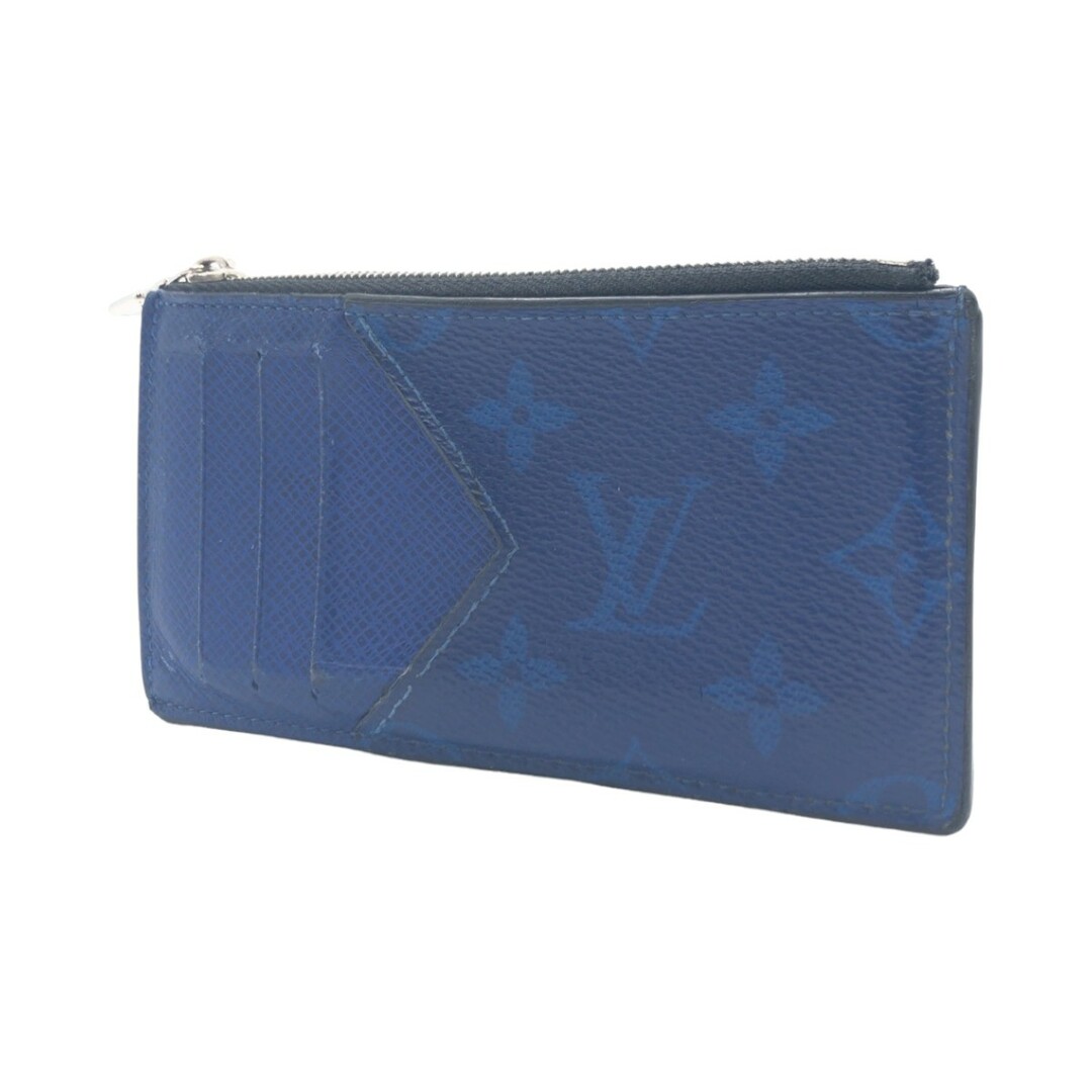 LOUIS VUITTON(ルイヴィトン)のLOUIS VUITTON ルイヴィトン タイガラマ コバルト コインカード ホルダー ネイビー 紺 ブルー シルバー金具 PVC M30270 コインケース 小銭入れ カードケース メンズ 405313 【中古】 メンズのファッション小物(コインケース/小銭入れ)の商品写真