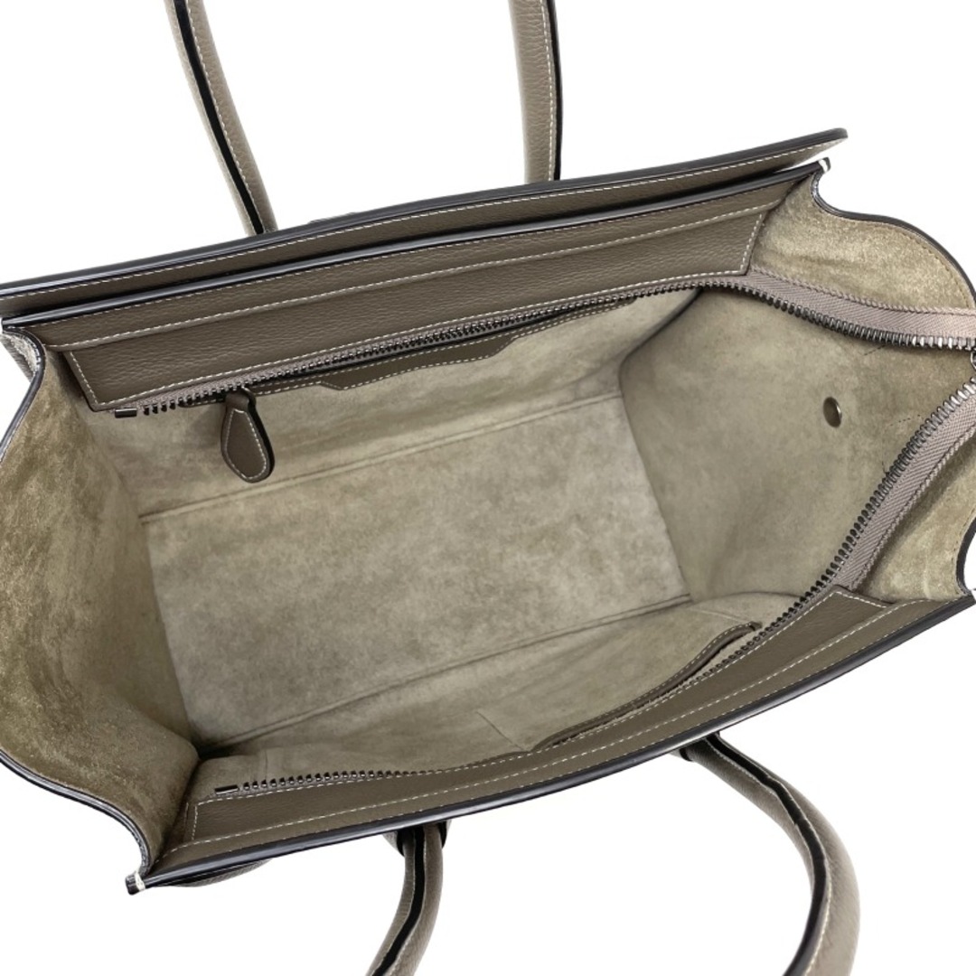celine(セリーヌ)のセリーヌ ラゲージ マイクロ ドラムドカーフスキン バッグ トートバッグ グレー スリ レディースのバッグ(トートバッグ)の商品写真