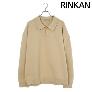 フォグ  ESSENTIALS KNIT L/S POLO SAND ポロシャツニット メンズ L