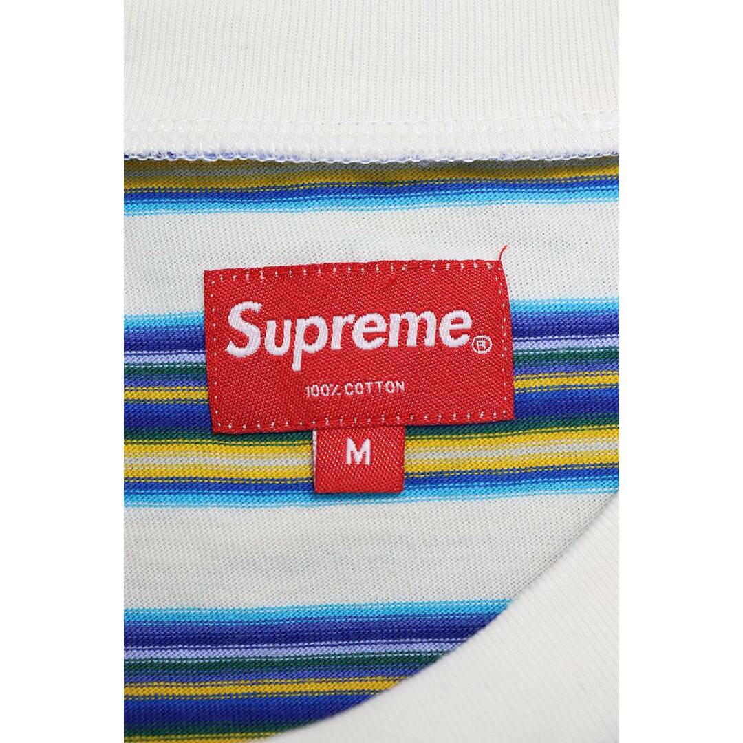 Supreme(シュプリーム)のシュプリーム  18SS  MULTI STRIPE L/S TOP マルチストライプ長袖カットソー メンズ M メンズのトップス(Tシャツ/カットソー(七分/長袖))の商品写真