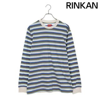 シュプリーム(Supreme)のシュプリーム  18SS  MULTI STRIPE L/S TOP マルチストライプ長袖カットソー メンズ M(Tシャツ/カットソー(七分/長袖))