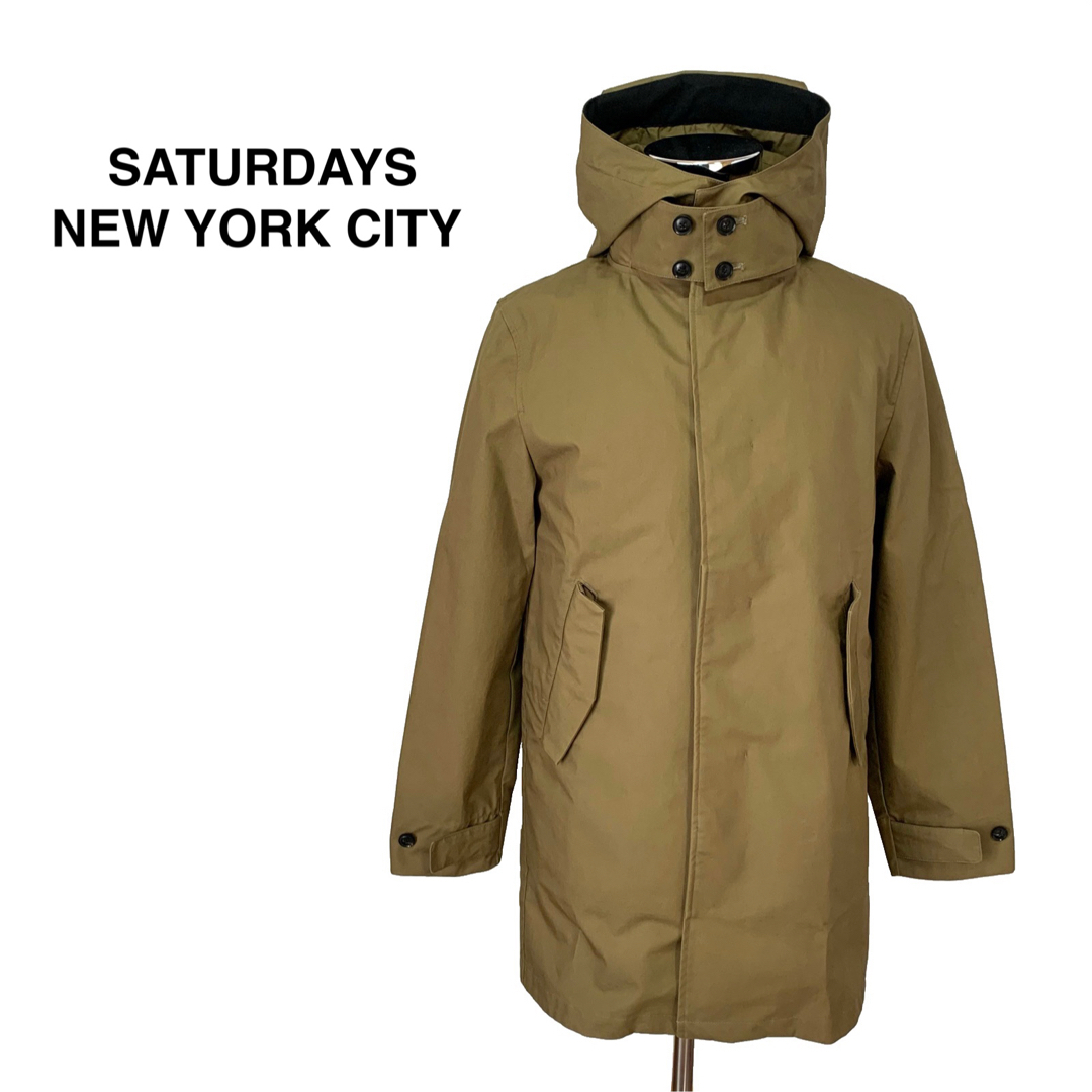 Saturdays NYC(サタデーズニューヨークシティ)の☆美品 サタデーズニューヨークシティ ライナー付 フィッシュテール モッズコート メンズのジャケット/アウター(ステンカラーコート)の商品写真