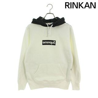 シュプリーム(Supreme)のシュプリーム ×コムデギャルソンシャツ COMME des GARCONS SHIRT  14SS  Box Logo Pullover Hoodie ミラーボックスロゴスケータープルオーバーパーカー メンズ S(パーカー)