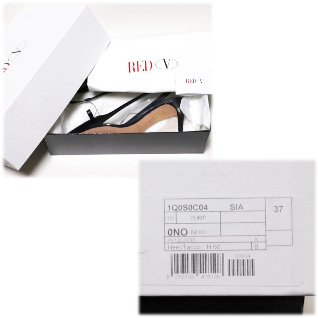RED VALENTINO(レッドヴァレンティノ)の《レッドヴァレンティノ》箱付新品 サイドクリア切替 パンプス 37(24cm) レディースの靴/シューズ(ハイヒール/パンプス)の商品写真