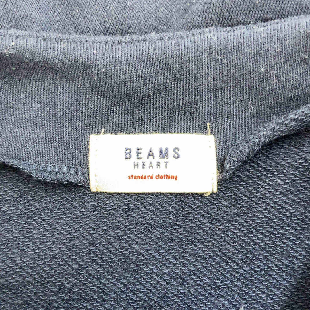 BEAMS(ビームス)のBEAMS HEART ビームスハート レディース 長袖シャツ　ブラウス　ストライプ　ネイビー レディースのトップス(シャツ/ブラウス(長袖/七分))の商品写真