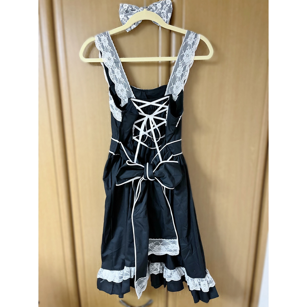 BODYLINE(ボディライン)のラッセル透けレースジャンパースカート　BODYLINE レディースのワンピース(ひざ丈ワンピース)の商品写真