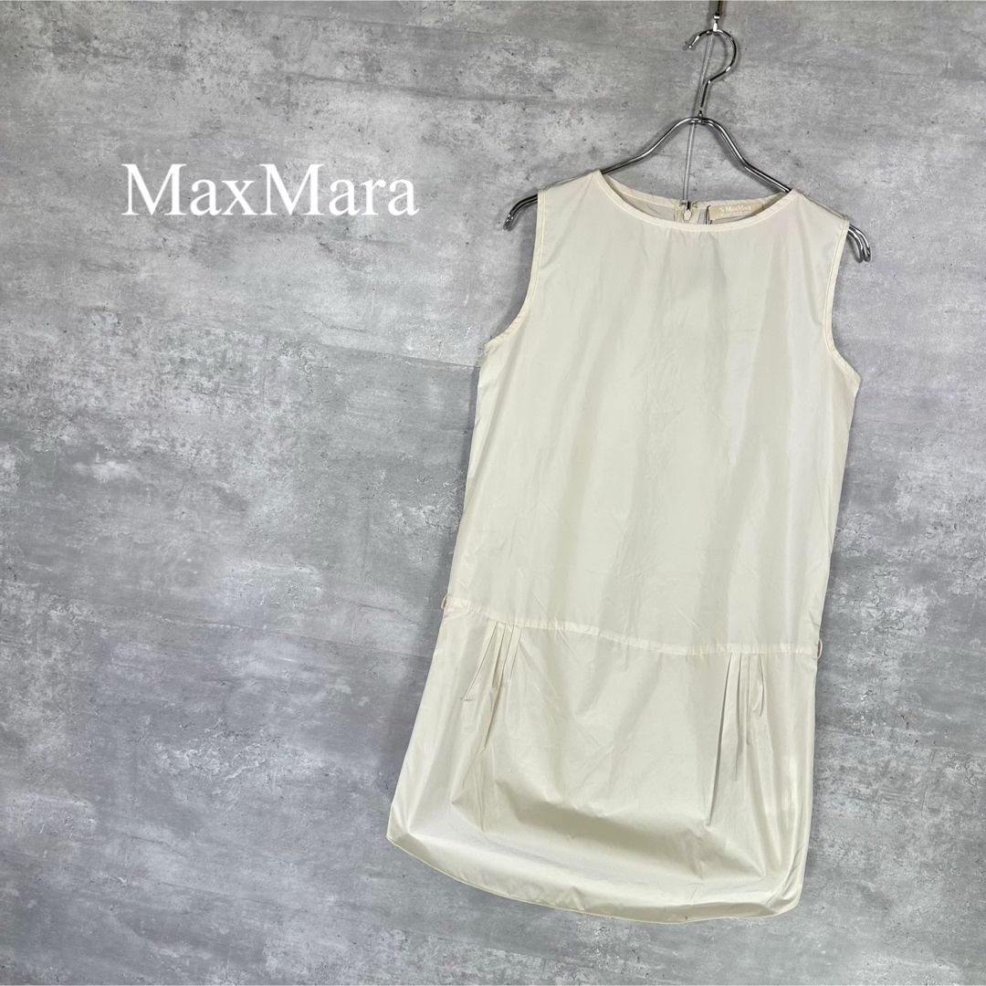 'S Max Mara(エスマックスマーラ)の『MaxMara』 マックスマーラ (40) ノースリーブ ワンピース レディースのワンピース(ひざ丈ワンピース)の商品写真