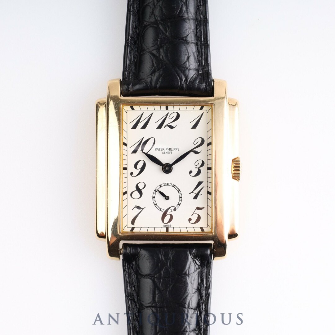 PATEK PHILIPPE(パテックフィリップ)のPATEK・PHILIPPE パテック・フィリップ GONDOLO ゴンドーロ 5024J 手巻き Cal.215 YG 革 ホワイトアラビア文字盤  箱 保（1995年） 冊子 メンズの時計(腕時計(アナログ))の商品写真