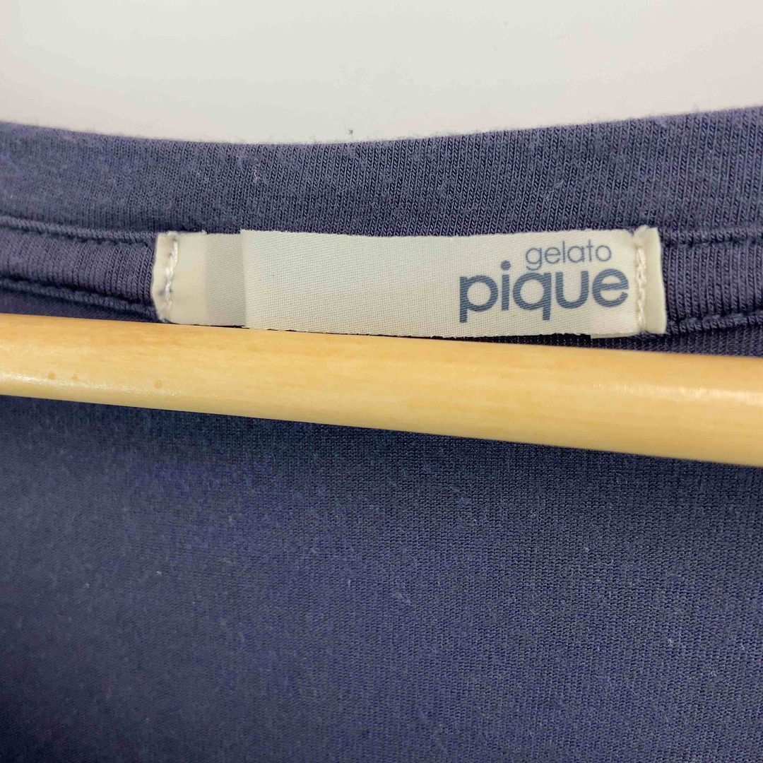 gelato pique(ジェラートピケ)のgelato pique ジェラートピケ レディース プリントTシャツ　半袖　パープルネイビー　フリーサイズ レディースのトップス(カットソー(半袖/袖なし))の商品写真