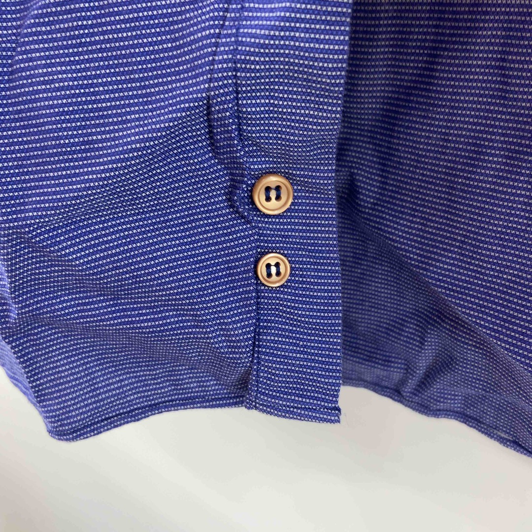 GIORGIO ARMANI ジョルジオアルマーニ　青紫系　 メンズ 長袖シャツ　イタリア製 メンズのトップス(シャツ)の商品写真