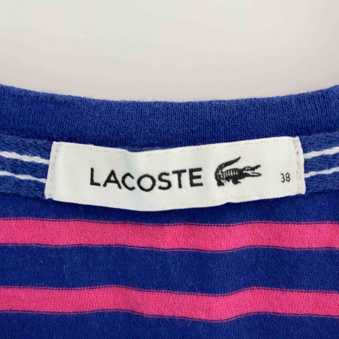 LACOSTE(ラコステ)のLACOSTE ラコステ レディース ひざ丈ワンピースボーダー柄 レディースのワンピース(ひざ丈ワンピース)の商品写真