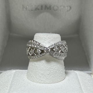 ミキモト(MIKIMOTO)のミキモト　コルテージュ　ダイヤモンドリング　8号　0.48ct  PT950(リング(指輪))