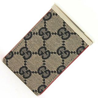 グッチ(Gucci)の グッチ シガレットケース 123033 レッド ブラック(タバコグッズ)