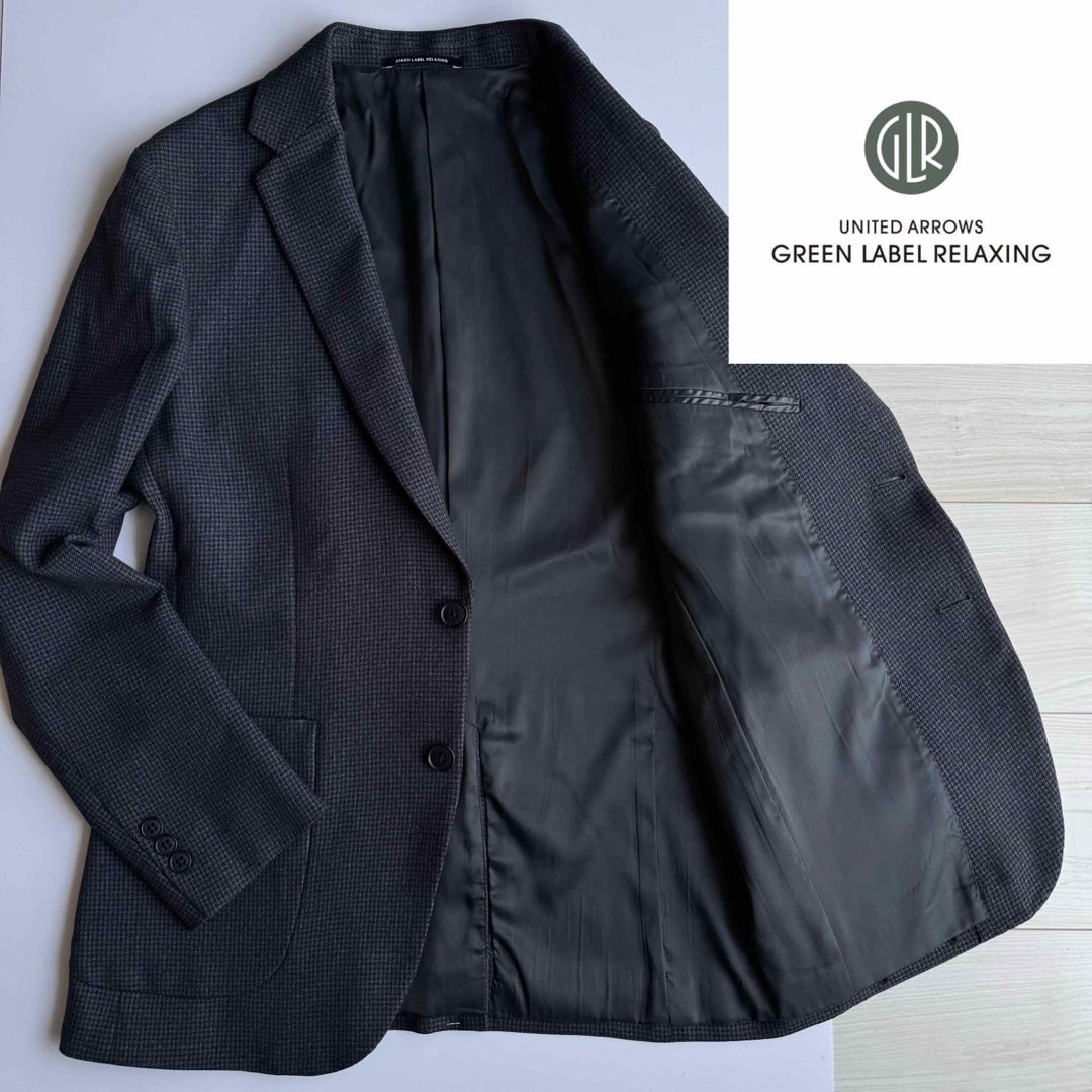 UNITED ARROWS green label relaxing(ユナイテッドアローズグリーンレーベルリラクシング)のユナイテッドアローズ グリーンレーベルリラクシング ジャケット 千鳥格子 総裏地 メンズのジャケット/アウター(テーラードジャケット)の商品写真