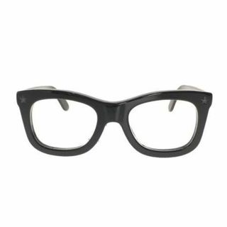 ジバンシィ(GIVENCHY)の中古GIVENCHYRICCARDOTISCIスター装飾黒縁眼鏡黒ぶちメガネ伊達(サングラス/メガネ)