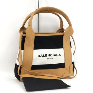 バレンシアガ(Balenciaga)のBALENCIAGA ネイビーカバスXS 2WAYショルダーバッグ キャンバス(その他)