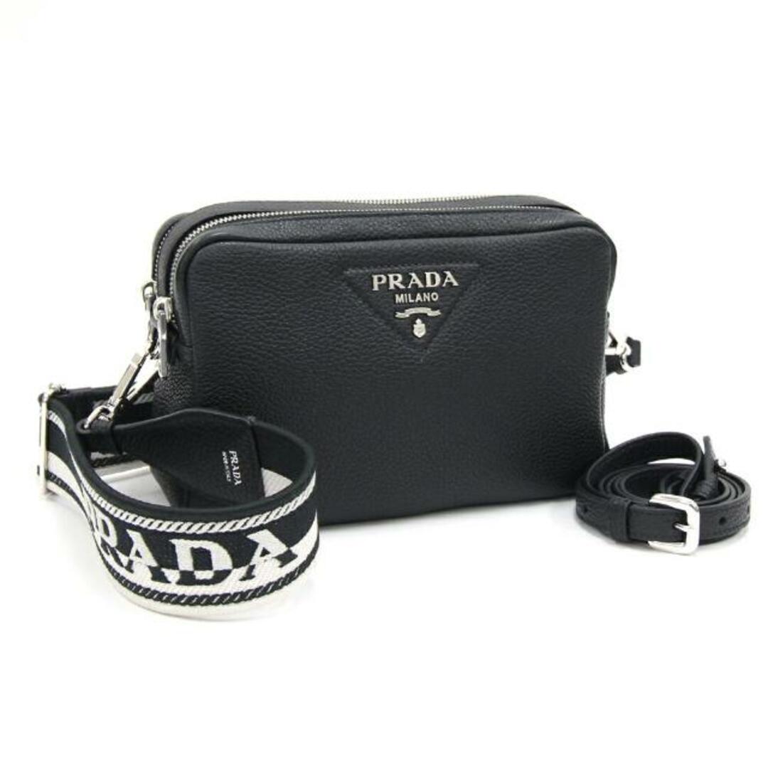 PRADA(プラダ)の プラダ ショルダーバッグ 1BH082 ブラック レザー レディースのバッグ(ショルダーバッグ)の商品写真