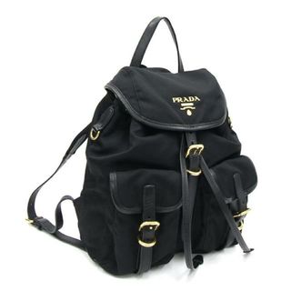 プラダ(PRADA)の プラダ バックパック BZ677 ブラック ゴールド金具(リュック/バックパック)