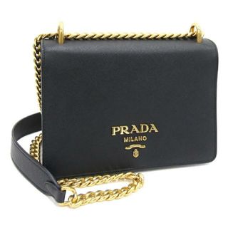 プラダ(PRADA)の プラダ ショルダーバッグ 1BD133 ブラック レザー(ショルダーバッグ)