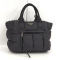 PRADA ボンバー ハンドバッグ ナイロン ブラック B2636L