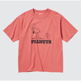 ユニクロ(UNIQLO)の【新品・未使用】ユニクロ レトロ ピーナッツ UT スヌーピー  オレンジ L(Tシャツ/カットソー(半袖/袖なし))