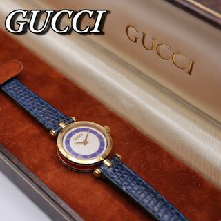グッチ(Gucci)の良品！GUCCI サイドシェリーライン 箱付き レディース腕時計 644(腕時計)