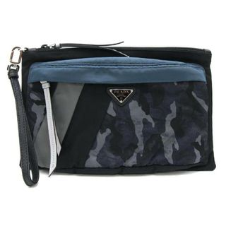 プラダ(PRADA)の プラダ クラッチバッグ 2NH07D ブラック ナイロン(クラッチバッグ)