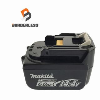 マキタ(Makita)の☆中古品☆makita マキタ 14.4V 6.0Ah 純正 リチウムイオンバッテリー BL1460B 残量表示付 リチウムイオン電池 蓄電池 充電池 87278(工具)