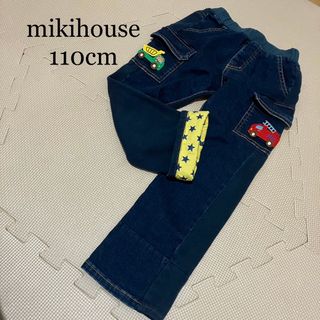 ミキハウス(mikihouse)のミキハウス　 デニムパンツ ジーンズ 長ズボン　110 消防車　プッチー(パンツ/スパッツ)