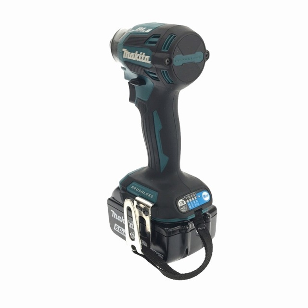 Makita(マキタ)の☆中古美品☆makita マキタ 18V 充電式インパクトドライバ TD173DRGX 青/ブルー バッテリー2個(18V 6.0Ah) 充電器 ケース付 87378 自動車/バイクのバイク(工具)の商品写真