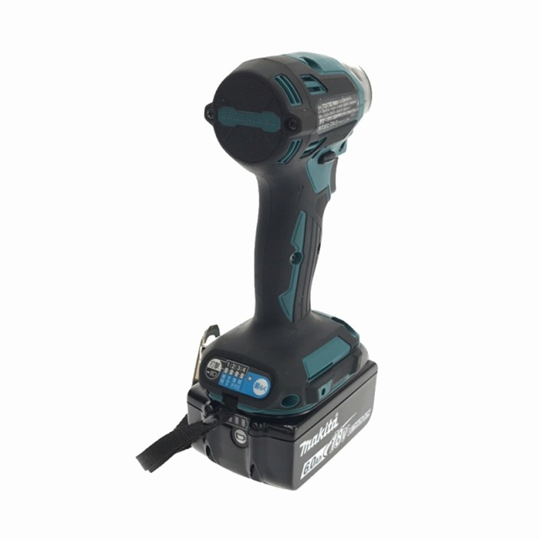 Makita(マキタ)の☆中古美品☆makita マキタ 18V 充電式インパクトドライバ TD173DRGX 青/ブルー バッテリー2個(18V 6.0Ah) 充電器 ケース付 87378 自動車/バイクのバイク(工具)の商品写真