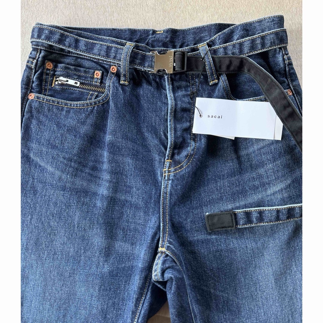 sacai(サカイ)の2新品 sacai サカイ メンズ デニム パンツ ジーンズ ベルト付き メンズのパンツ(デニム/ジーンズ)の商品写真