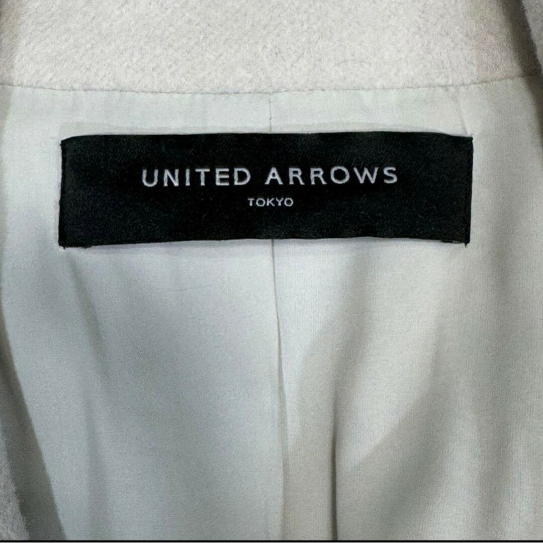 UNITED ARROWS(ユナイテッドアローズ)のユナイテッドアローズ ロングコート オフホワイト36号 レディースのジャケット/アウター(ロングコート)の商品写真