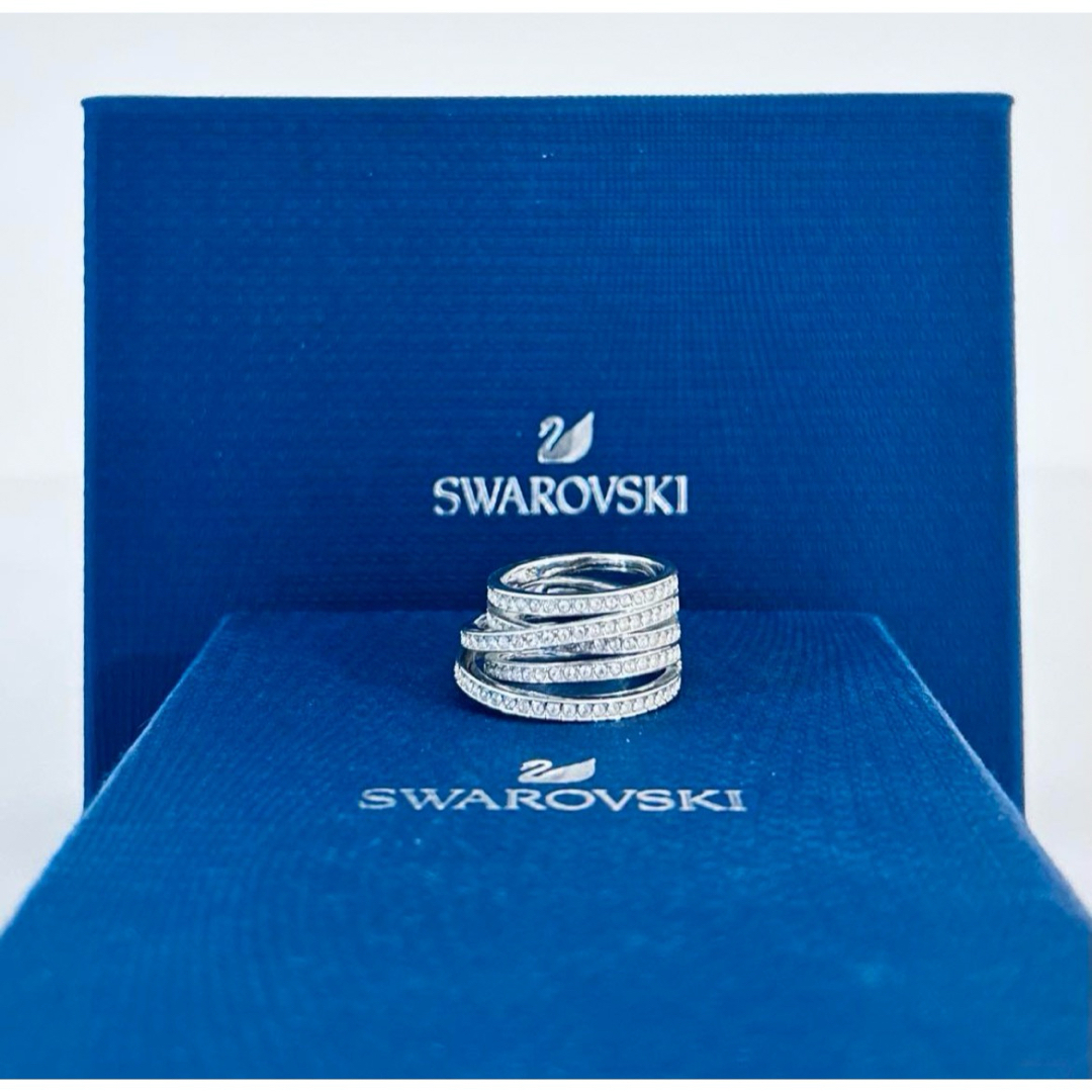 SWAROVSKI(スワロフスキー)の635【２点セット】リング58号＆ブレスレット／美品／広告品２点／スワロフスキー レディースのアクセサリー(リング(指輪))の商品写真