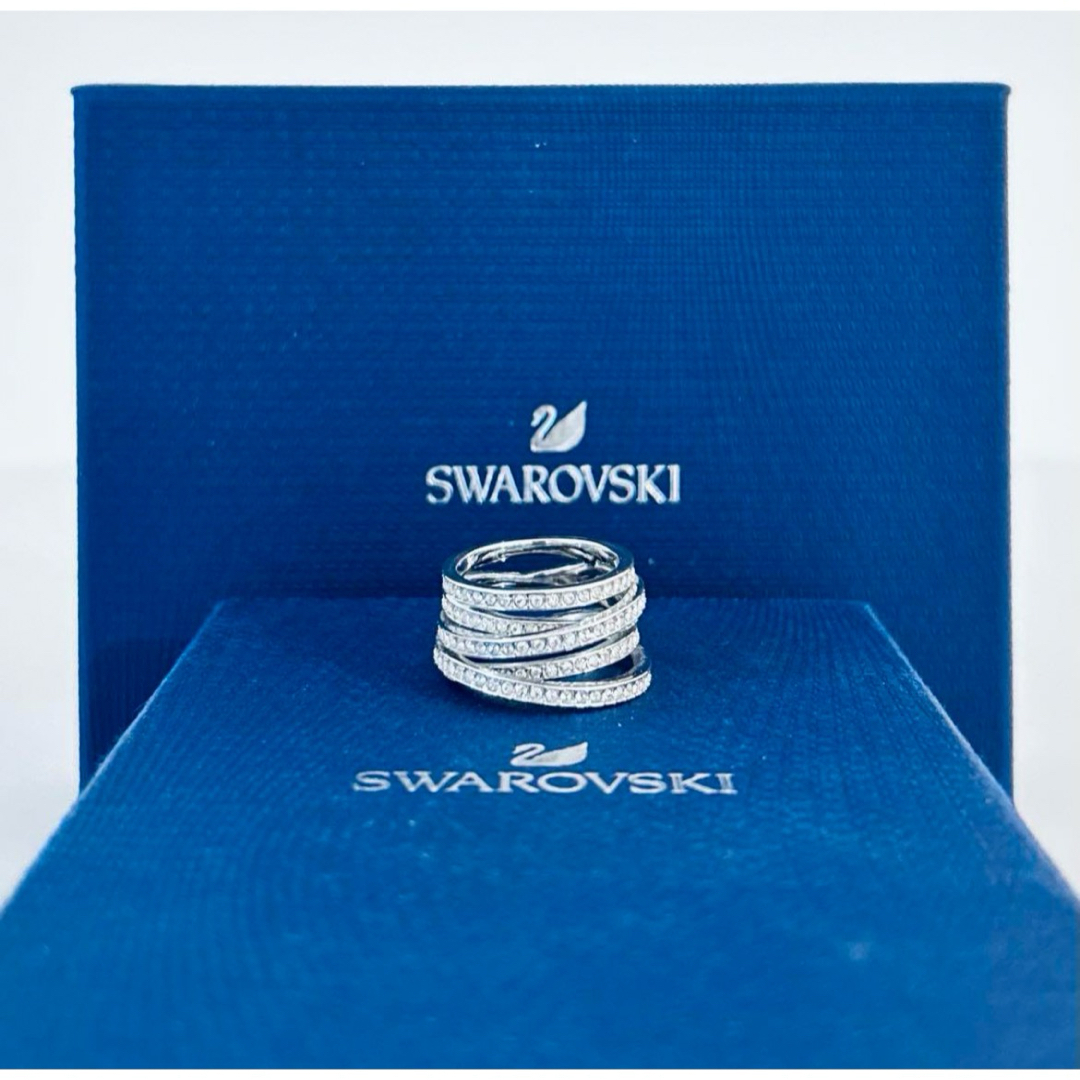 SWAROVSKI(スワロフスキー)の635【２点セット】リング58号＆ブレスレット／美品／広告品２点／スワロフスキー レディースのアクセサリー(リング(指輪))の商品写真