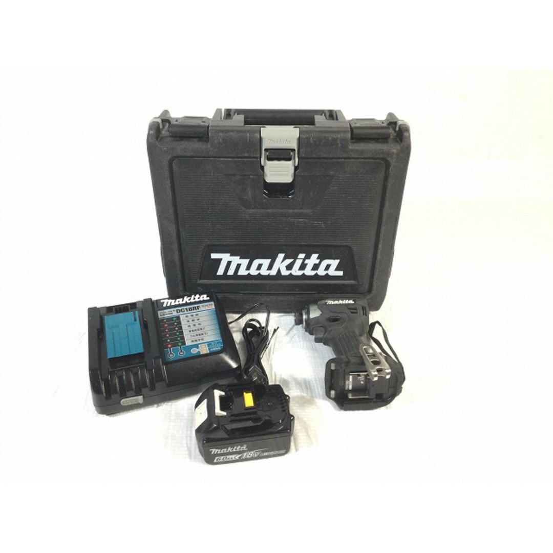 Makita(マキタ)の☆比較的綺麗です☆makita マキタ 18V 充電式インパクトドライバ TD173D 黒 バッテリー(18V 6.0Ah) 充電器 ケース付 87647 自動車/バイクのバイク(工具)の商品写真