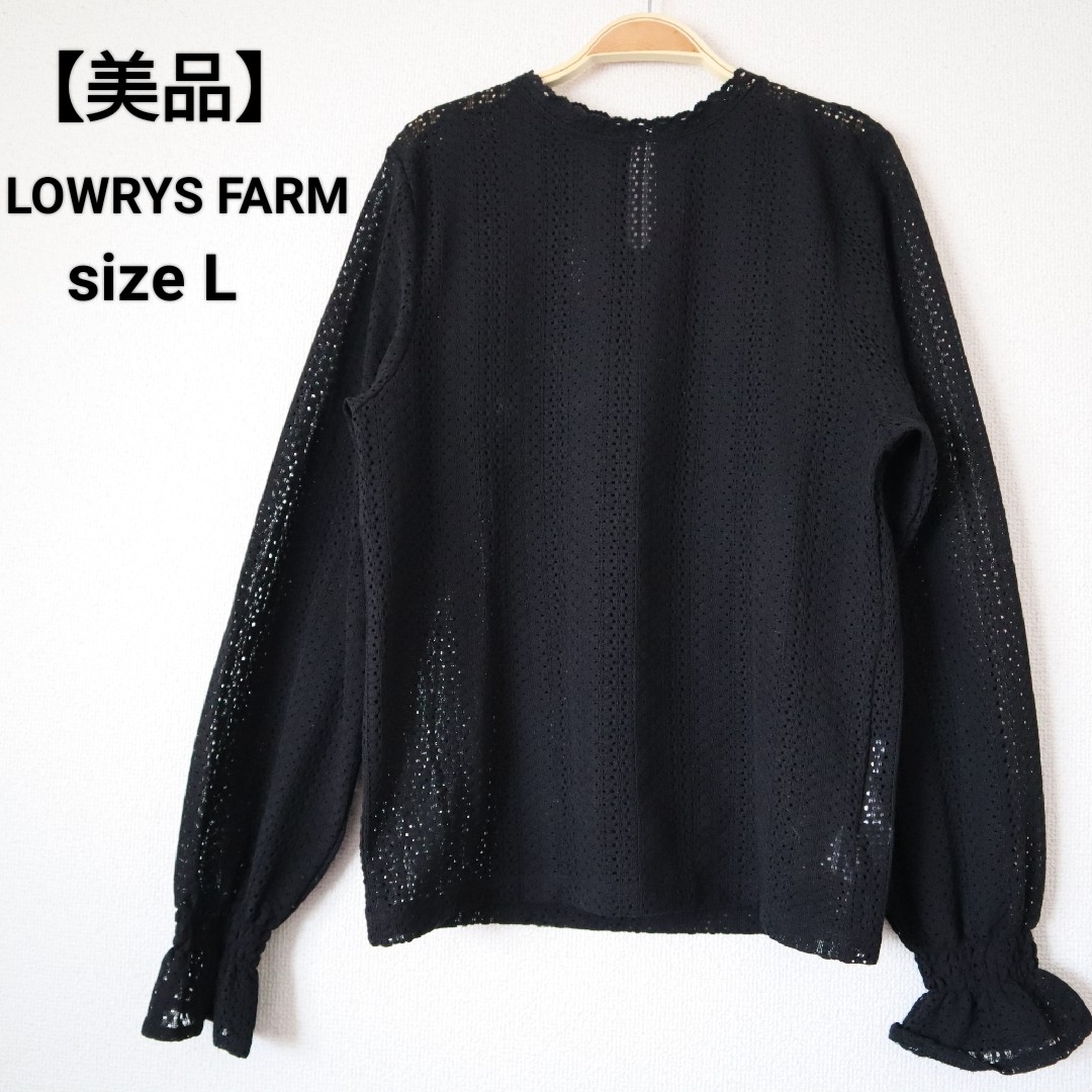 LOWRYS FARM(ローリーズファーム)の【美品】 LOWRYS FARM レース シアートップス レディースのトップス(シャツ/ブラウス(長袖/七分))の商品写真