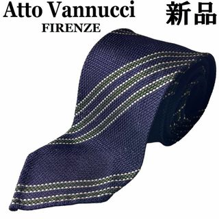 【新品】Atto Vannucci アット ヴァンヌッチ ストライプネクタイ29