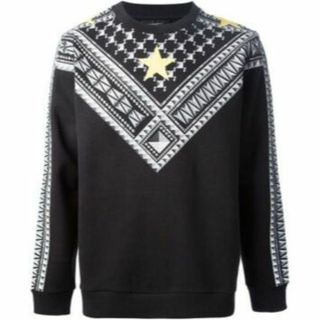 ジバンシィ(GIVENCHY)の中古GIVENCHYRICCARDOTISCI総柄グラフィックスウエットⅯ(スウェット)